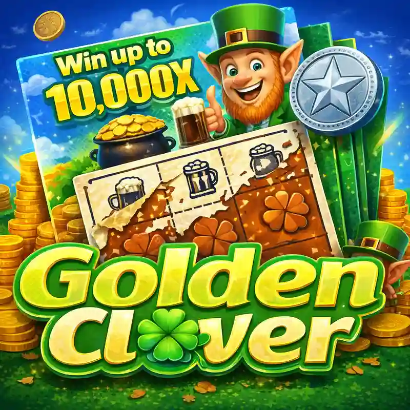 Golden Clover Slot Game Logo